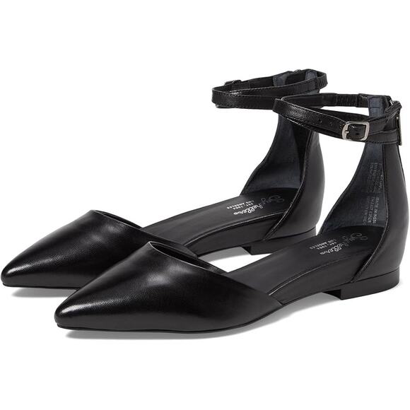 Seychelles Womens What a Girl Wants Flats US 6 M Black Leather NIB - Picture 1 of 12